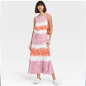 Knox Rose Tie-Dye Maxi Dress Small